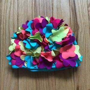 Retro-Looking Flower Swim Cap